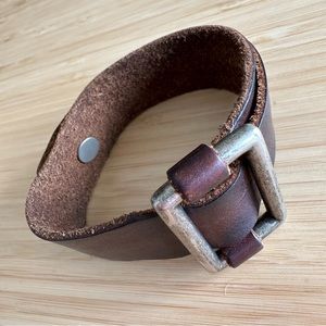 Vintage Abercrombie & Fitch Leather Cuff Bracelet